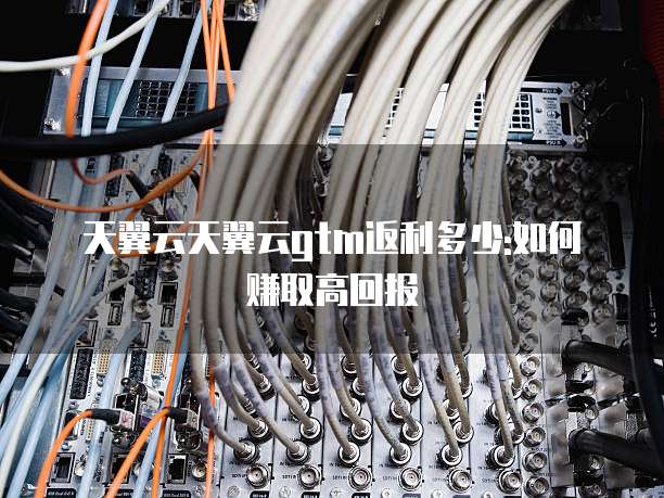 天翼云天翼云gtm返利多少:如何赚取高回报