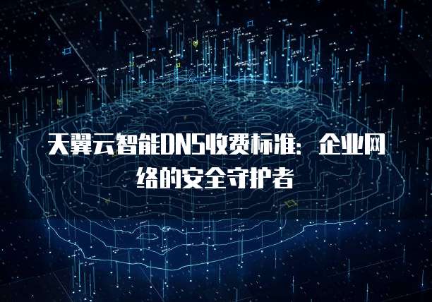 天翼云智能DNS收费标准:企业网络的安全守护者