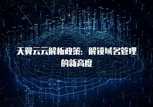 天翼云云解析政策:解锁域名管理的新高度