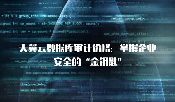 天翼云数据库审计价格:掌握企业安全的“金钥匙”