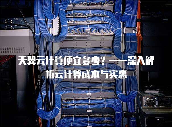 天翼云计算便宜多少?——深入解析云计算成本与实惠