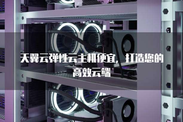 天翼云弹性云主机便宜,打造您的高效云端
