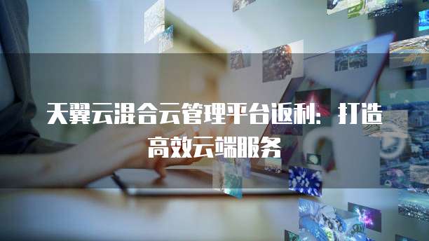 天翼云混合云管理平台返利:打造高效云端服务