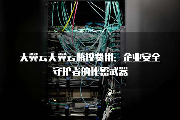 天翼云天翼云监控费用:企业安全守护者的秘密武器