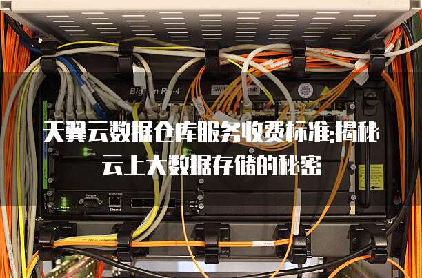 天翼云数据仓库服务收费标准:揭秘云上大数据存储的秘密