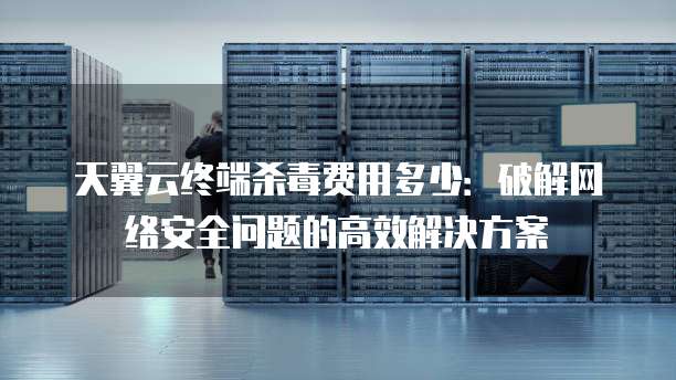 天翼云终端杀毒费用多少:破解网络安全问题的高效解决方案