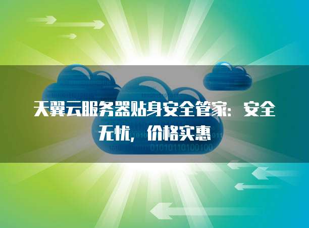 天翼云服务器贴身安全管家：安全无忧，价格实惠