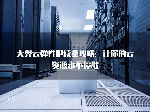 天翼云弹性IP续费攻略:让你的云资源永不停歇