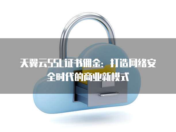 天翼云SSL证书佣金:打造网络安全时代的商业新模式