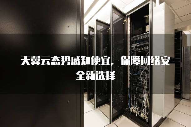 天翼云态势感知便宜,保障网络安全新选择