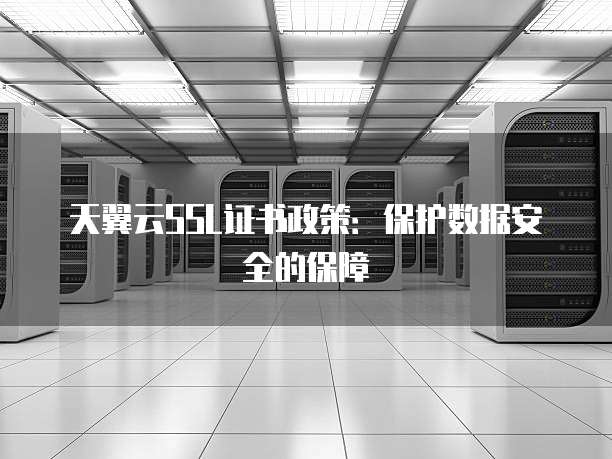 天翼云SSL证书政策:保护数据安全的保障