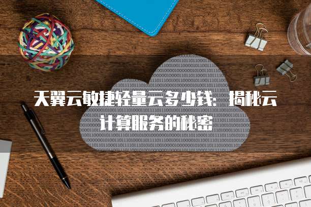 天翼云敏捷轻量云多少钱:揭秘云计算服务的秘密