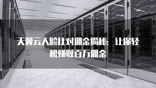 天翼云人脸比对佣金揭秘:让你轻松赚取百万佣金