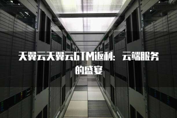 天翼云天翼云GTM返利:云端服务的盛宴