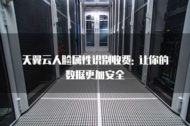 天翼云人脸属性识别收费: 让你的数据更加安全