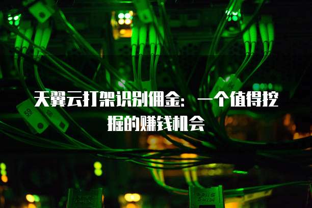 天翼云打架识别佣金:一个值得挖掘的赚钱机会