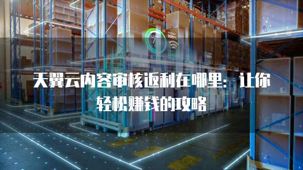 天翼云内容审核返利在哪里:让你轻松赚钱的攻略
