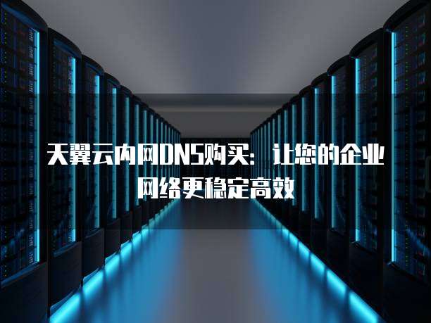 天翼云内网DNS购买:让您的企业网络更稳定高效