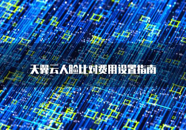 天翼云人脸比对费用设置指南