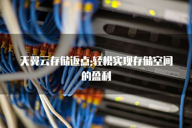 天翼云存储返点:轻松实现存储空间的盈利