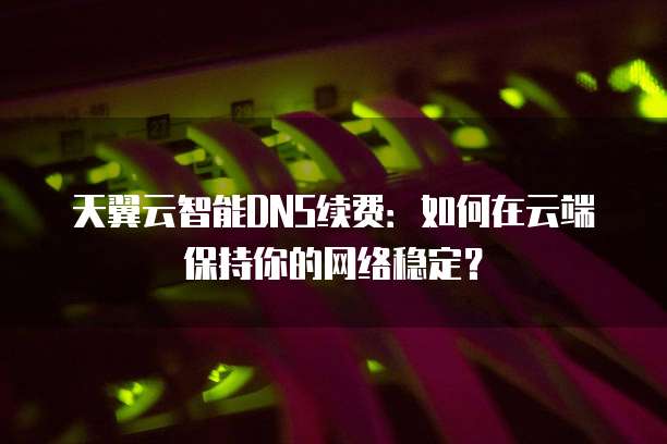 天翼云智能DNS续费:如何在云端保持你的网络稳定?