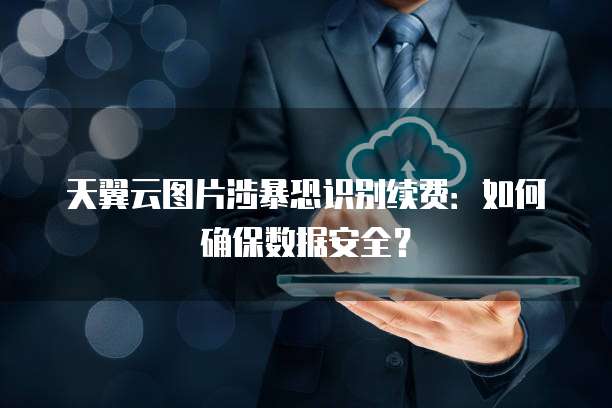 天翼云图片涉暴恐识别续费：如何确保数据安全？