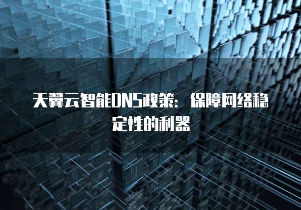 天翼云智能DNS政策:保障网络稳定性的利器