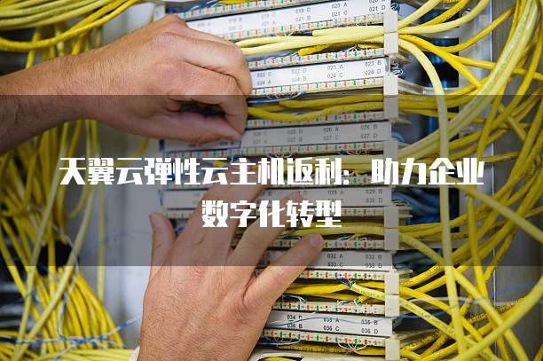 天翼云弹性云主机返利:助力企业数字化转型