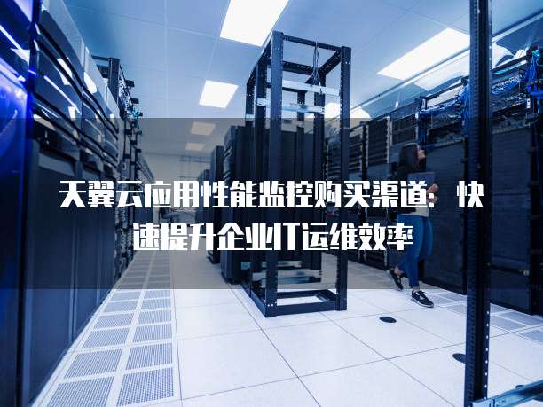 天翼云应用性能监控购买渠道:快速提升企业IT运维效率