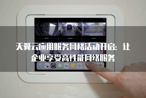 天翼云应用服务网格活动开启:让企业享受高性能网络服务