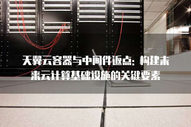 天翼云容器与中间件返点: 构建未来云计算基础设施的关键要素
