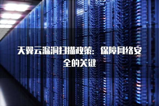 天翼云漏洞扫描政策:保障网络安全的关键