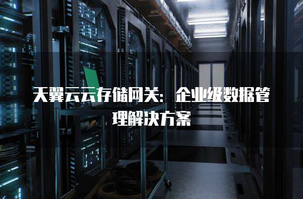 天翼云云存储网关:企业级数据管理解决方案