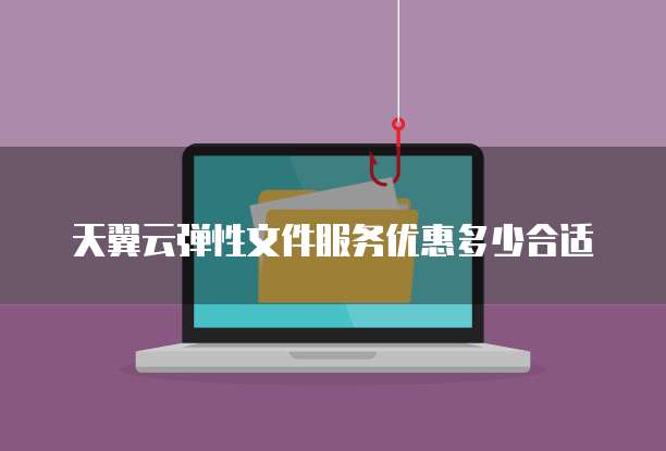 天翼云弹性文件服务优惠多少合适