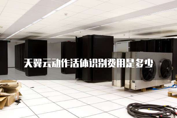 天翼云动作活体识别费用是多少