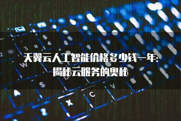 天翼云人工智能价格多少钱一年:揭秘云服务的奥秘