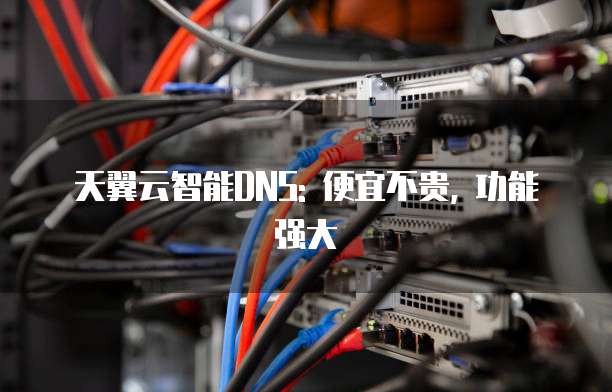 天翼云智能DNS: 便宜不贵, 功能强大