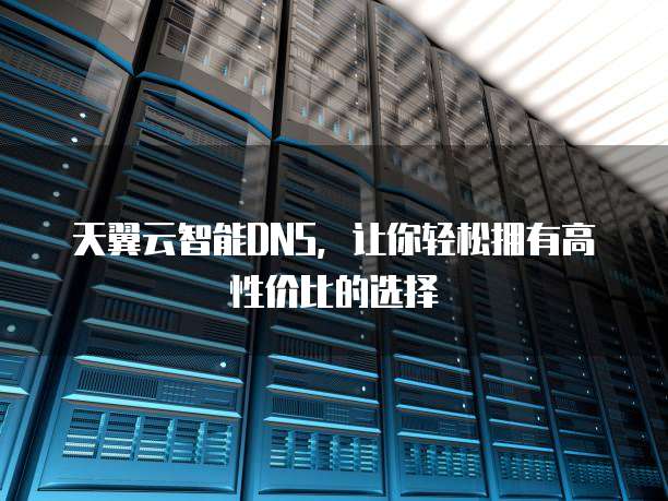 天翼云智能DNS,让你轻松拥有高性价比的选择