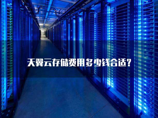 天翼云存储费用多少钱合适？