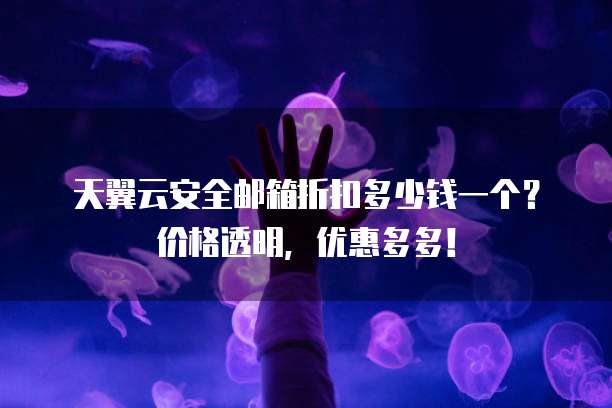 天翼云安全邮箱折扣多少钱一个?价格透明,优惠多多!