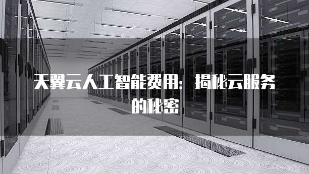 天翼云人工智能费用：揭秘云服务的秘密