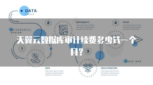 天翼云数据库审计续费多少钱一个月？