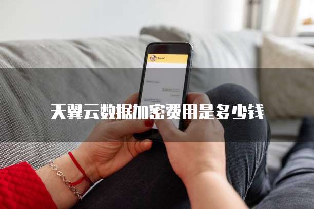 天翼云数据加密费用是多少钱