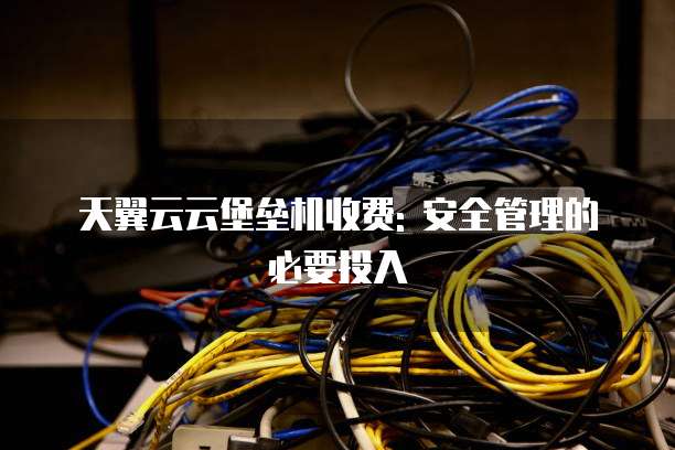 天翼云云堡垒机收费: 安全管理的必要投入