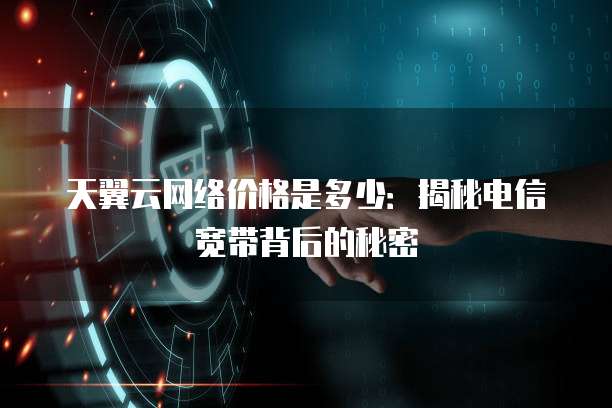 天翼云网络价格是多少:揭秘电信宽带背后的秘密