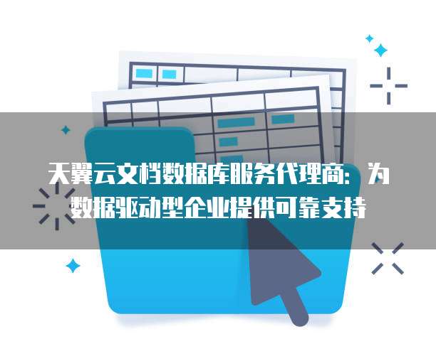 天翼云文档数据库服务代理商:为数据驱动型企业提供可靠支持