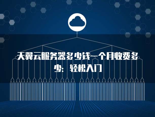 天翼云服务器多少钱一个月收费多少:轻松入门