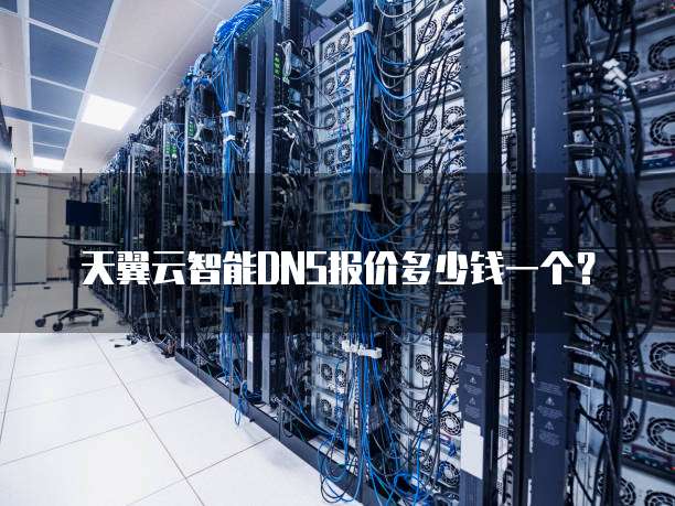 天翼云智能DNS报价多少钱一个?