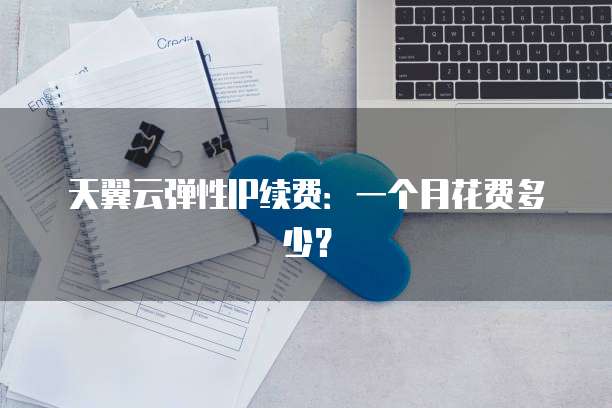 天翼云弹性IP续费:一个月花费多少?