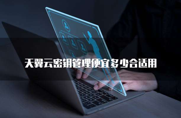 天翼云密钥管理便宜多少合适用